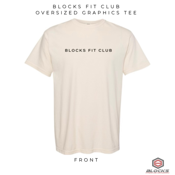 SOLD OUT: Blocks Fit Club Oversized Graphics Tee - Image 3