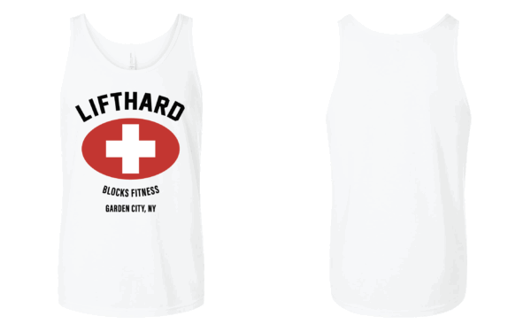 SOLD OUT: Blocks Lift Hard Unisex Tank - Image 2